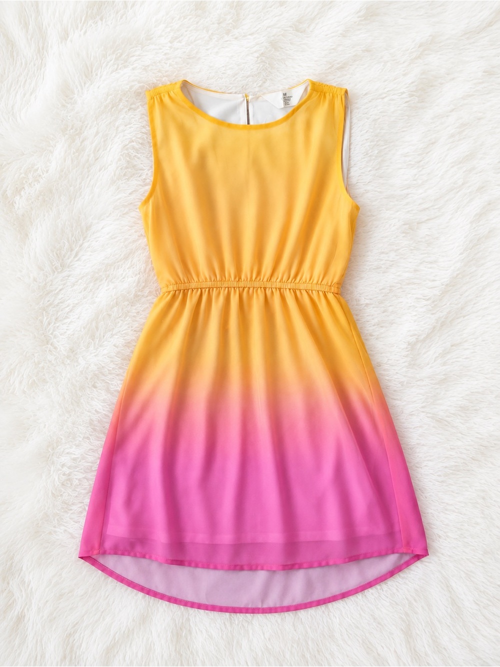 H&M Yellow to Pink Ombre Sleeveless Kids Dress